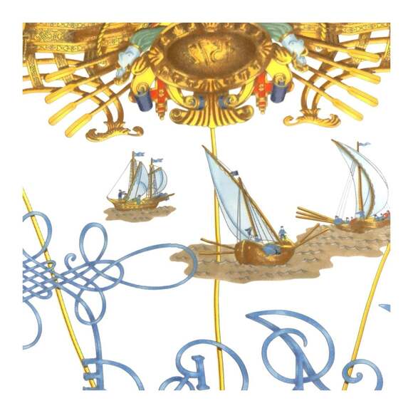 HERMES Authentic Red Silk Scarf - Picture 8 of 9